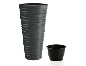 Květináč Prosperplast SAND SLIM antracit 34,9 cm Květináč Prosperplast SAND SLIM antracit 34,9 cm