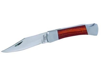 nůž kapesní 12/210mm dřevo+kov