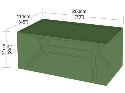 plachta krycí na obdélníkový 8místný stůl 200x114x71cm, PE 90g/m2
