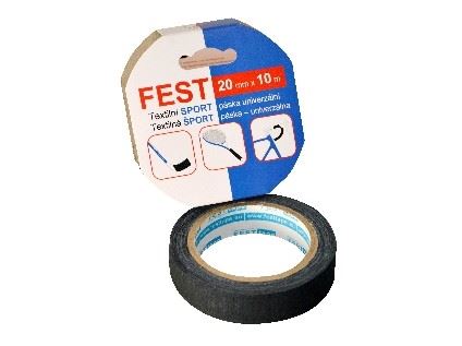 páska textilní 20mmx10m SPORT ČER  FEST TAPE