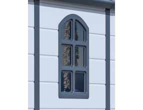 Zahradní domek G21 Boston 670 - 241 x 278 cm, plastový, světle šedý (5)
