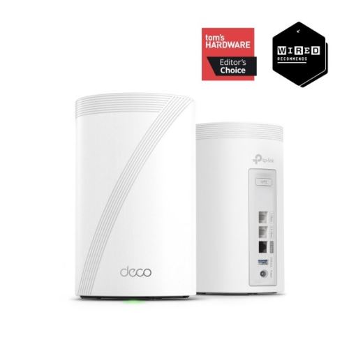 WiFi router TP-Link Deco BE68(2-pack) BE14000, WiFi 7, 1x 10GLAN, 1x 2.5GLAN,1x GALN, USB, 2,4/5/6GHz