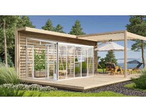 skleník VITAVIA ATHENA 8600 sklo 3 mm + PC 10 mm bílý LG3835 (1)