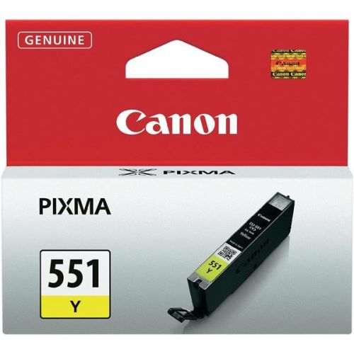 Toner CANON Cartridge Canon CLI-551 Y, 330 stran,žlutá