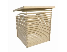 dřevěný domek KARIBU NORTHEIM 4 + přístavek 330 cm (91472) terragrau LG3859 (5)