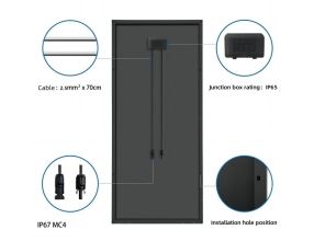 Solární panel SOLARFAM 120W mono černý rám (2)