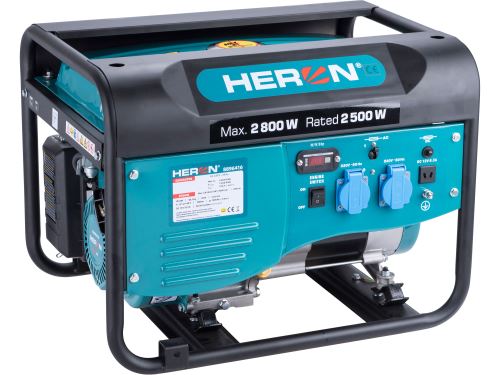 HERON elektrocentrála benzínová 2,8kW/6,5HP, 8896416