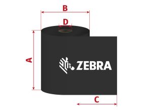 Páska Zebra ZipShip 5100 83mm, 450m, D25, OUT, pryskyřice