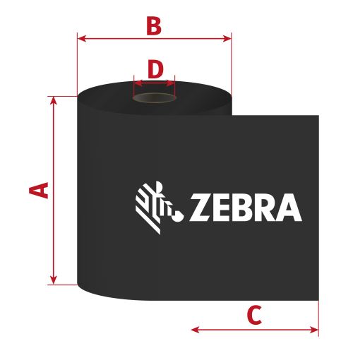 Páska Zebra ZipShip 5100 83mm, 450m, D25, OUT, pryskyřice