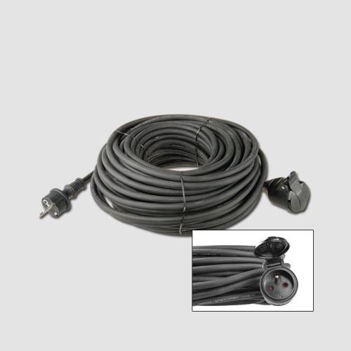 Prodlužovací kabel guma 1 zás.230V/20m