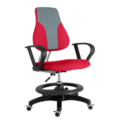 Dětská rostoucí židle SebiX KINDEX šedo-červená