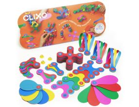 Stavebnice CLIXO Super Rainbow - magnetická, 60 kusů