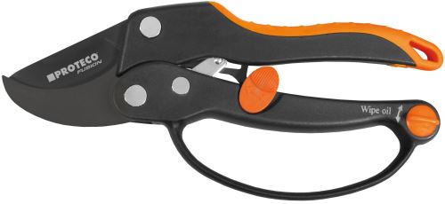 Jednoruční nůžky PROTECO nůžky zahr.205mm půlkulaté ráč. s uzáv.rukojetí Fusion, 10.30-10-04