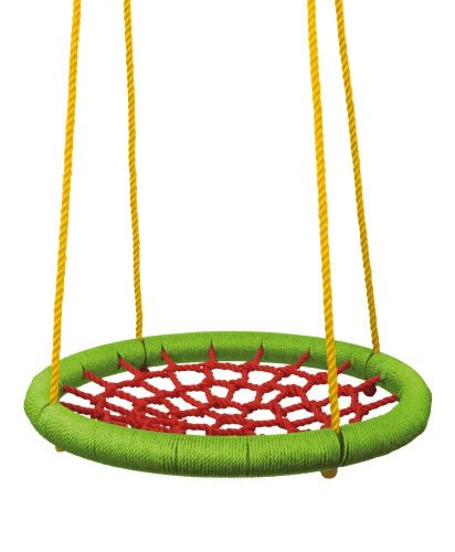 Hračka Woody Houpací kruh (průměr 83cm) - zelenočervený
