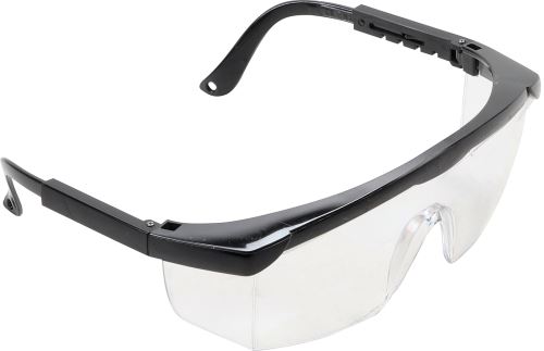 Brýle ochranné s nastavitelným třmenem, transparentní