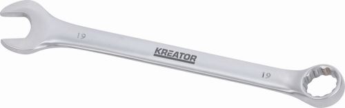 Očkoplochý klíč KREATOR KRT501214 - Oboustranný klíč očko/otevřený 19 - 225mm