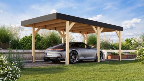 carport KARIBU LEIMHOLZ 1 (12151) LG4458