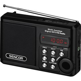 Rádiopřijímač SENCOR SRD 215 B RÁDIO S USB/MP3