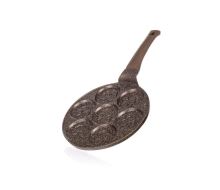 Pánev Banquet na 7 lívanců s nepřílnavým povrchem Granite Brown Smile 26 cm