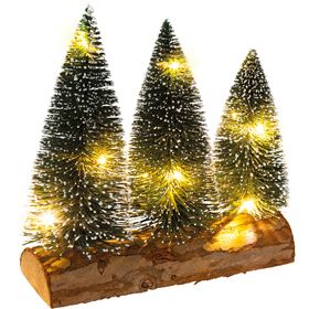 Vánoční dekorace ve tvaru sady stromků 10 LED RETLUX RXL 409