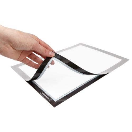 Magnetický rámeček Magnetoplan samolepící A3 stříbrný (2ks)