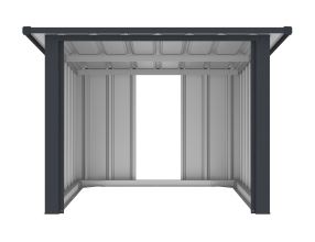 Garáž pro robotickou sekačku G21 88x62x98 cm, antracitová (1)