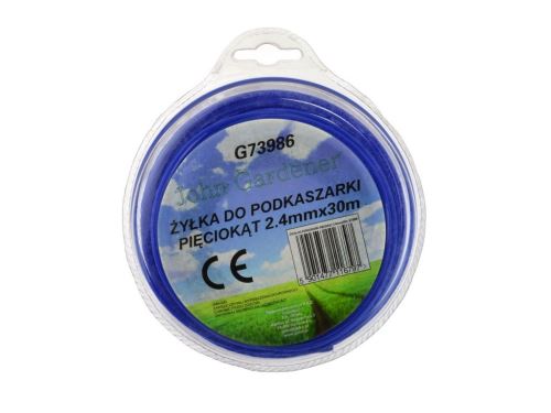 Žací struna GEKO Struna do sekačky modrá, 2,4mm, 30m, hvězdivocý profil, nylon, G73986