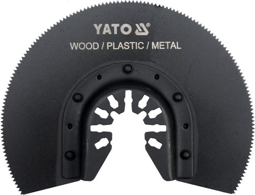 Příslušenství k multibrusce YATO Segmentový pilový list pro multifunkční nářadí HSS, 88mm (dřevo, plast, kov), YT-34680