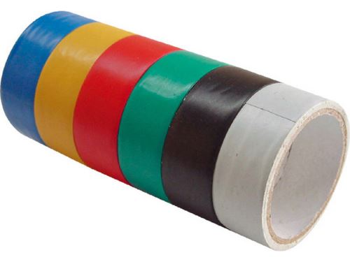 Izolační páska EXTOL CRAFT pásky izolační PVC, sada 6ks, 19mm x 18m (3m x 6ks), 9550