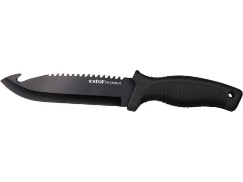 Lovecký nůž EXTOL PREMIUM nůž lovecký nerez, 270/150mm, celková délka 270 mm, délka čepele 150 mm, s nylonovým pouzdrem na opasek, NEREZ, 8855302