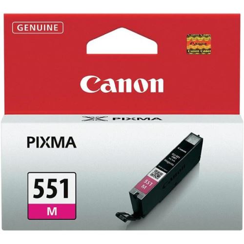 Toner CANON Cartridge Canon CLI-551 M, 298 stran,červená