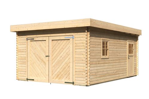 KARIBU dřevěná garáž 68284 40 mm natur