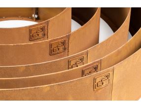 Zahradní obrubník G21 80 x 20 cm, kruhový, Corten (9)