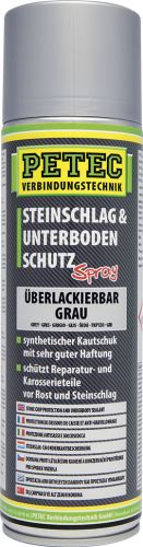 Chemotechnika na karosérii PETEC Verbindungstechnik GmbH Syntetický kaučuk pro ochranu spodků karosérií - PETEC Steinschlag- & Unterbodenschutz - šedý