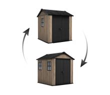 Zahradní domek Keter Apex 7,5 x 7 Ashwood, s podlahou