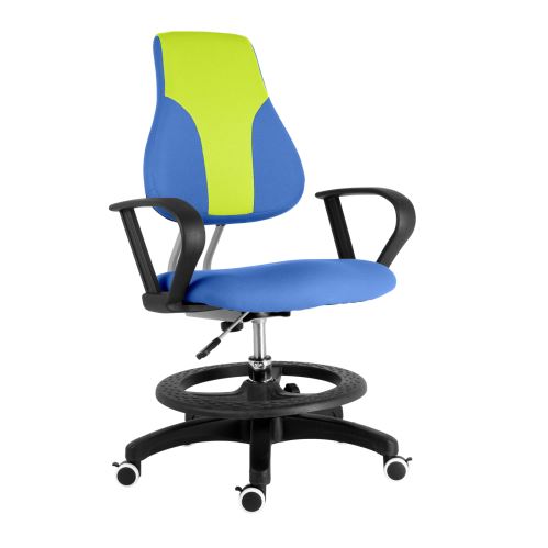 Dětská rostoucí židle SebiX KINDEX modro-reflexní zelená