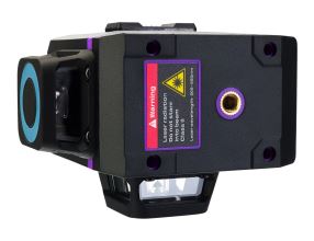 Nivelační přístroj Ermenrich LV60 PRO až 30m, zelený laser, 12 čar, fialový (5)