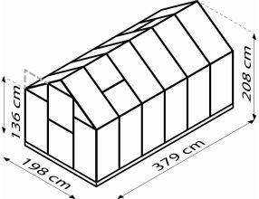 skleník VITAVIA TRITON 7500 PC 6 mm stříbrný LG3697 (3)