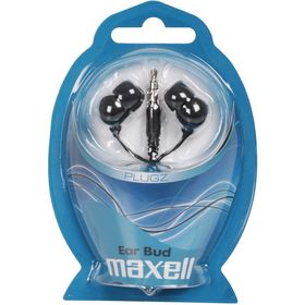 Sluchátka do uší - miniaturní MAXELL 303459 PLUGZ SLUCHÁTKA BLACK