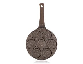 Pánev Banquet na 7 lívanců s nepřílnavým povrchem Granite Brown Smile 26 cm (4)
