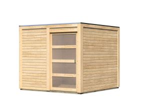 Dřevěný domek KARIBU QUBIC 1 (79845) natur
