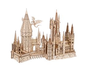 Hračka Ugears 3D dřevěné mechanické puzzle Hrad Bradavice, Harry Potter