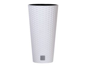 Květináč Prosperplast Rato Tubus s vkladem bílý 30 cm