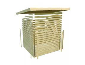 finská sauna KARIBU HYTTI 3 (97711) terragrau LG4147 (3)
