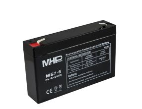 Baterie MHPower MS7-6 VRLA AGM 6 V / 7 Ah
