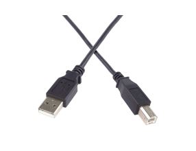 Kabel PremiumCord USB 2.0 A-B pro tiskárny 1m, černý (1)