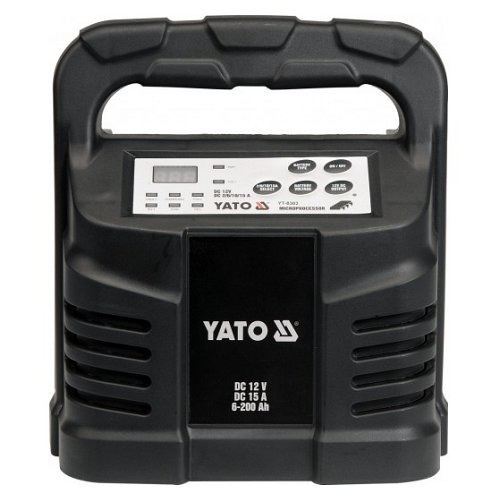 Nabíjecí zdroj YATO Elektronická nabíječka, 15A, 12V, gel/procesor, YT-8303