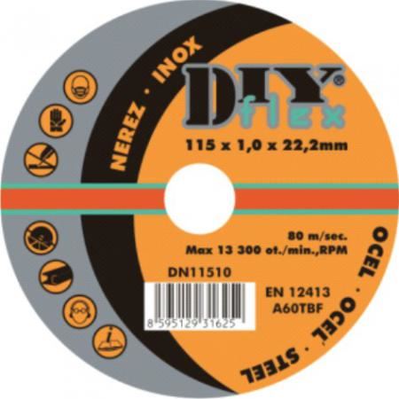 DY 11510 (115x1,0) - Kotouč řezný na ocel, nerez (10)