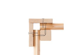 dřevěný domek KARIBU RADEBURG 2 + přístavek 330 cm včetně zadní stěny (31483) terragrau LG3933 (6)