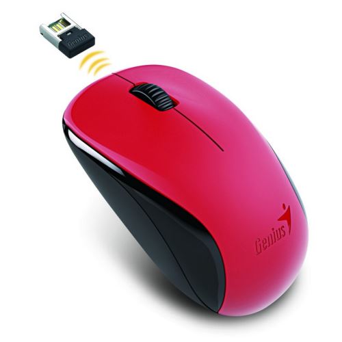 Myš bezdrátová GENIUS Myš NX-7000 / optická / 3 tlačítka / 1200dpi - červená